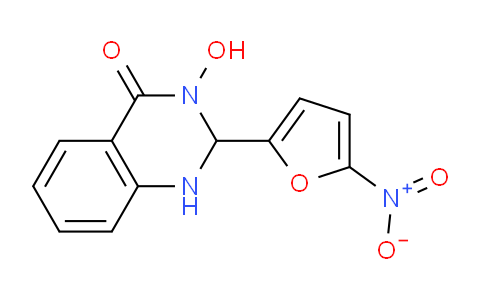 CAS No. 98754-77-9, 3-Hydroxy-2-(5-nitrofuran-2-yl)-2,3-dihydroquinazolin-4(1H)-one