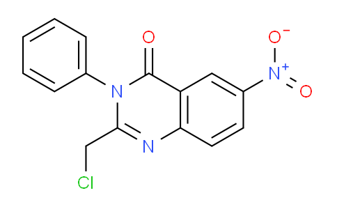 CAS No. 52692-81-6, 2-(chloromethyl)-6-nitro-3-phenylquinazolin-4(3H)-one
