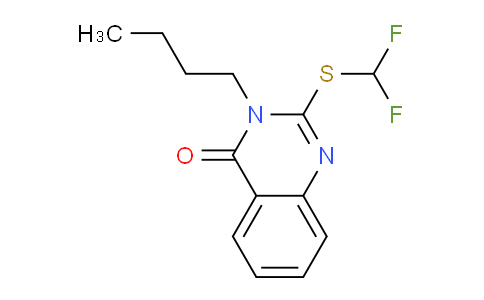 CAS No. 568551-60-0, 3-butyl-2-[(difluoromethyl)sulfanyl]-3,4-dihydroquinazolin-4-one