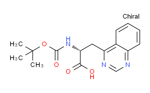CAS No. 1354970-42-5, (2R)-2-{[(tert-butoxy)carbonyl]amino}-3-(quinazolin-4-yl)propanoic acid
