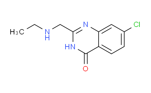 CAS No. 900640-73-5, 7-chloro-2-[(ethylamino)methyl]-3,4-dihydroquinazolin-4-one
