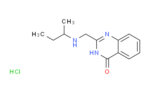 CAS No. 1049766-12-2, 2-[(sec-butylamino)methyl]-3H-quinazolin-4-one;hydrochloride