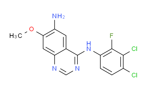 CAS No. 1420408-36-1, 4-N-(3,4-dichloro-2-fluorophenyl)-7-methoxyquinazoline-4,6-diamine