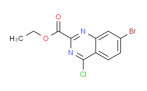 CAS No. 1189105-79-0, ethyl 7-bromo-4-chloroquinazoline-2-carboxylate