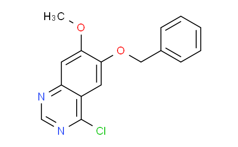 CAS No. 286371-65-1, 6-(benzyloxy)-4-chloro-7-methoxyquinazoline