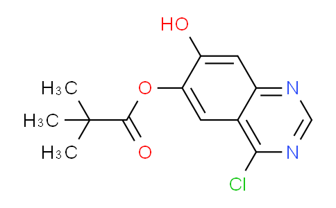 CAS No. 1145671-38-0, 4-chloro-7-hydroxyquinazolin-6-yl pivalate