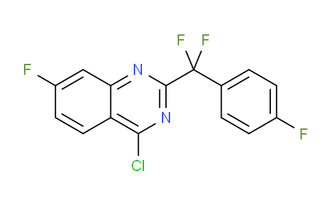CAS No. 1282433-64-0, 4-chloro-2-(difluoro(4-fluorophenyl)methyl)-7-fluoroquinazoline