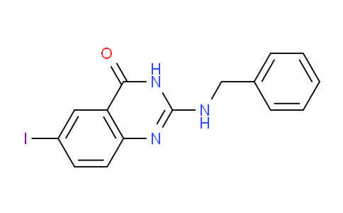 CAS No. 359012-45-6, 2-(benzylamino)-6-iodoquinazolin-4(3H)-one