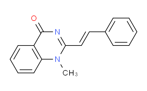 CAS No. 60888-89-3, (E)-1-methyl-2-styrylquinazolin-4(1H)-one