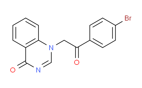 CAS No. 60007-50-3, 1-(2-(4-bromophenyl)-2-oxoethyl)quinazolin-4(1H)-one