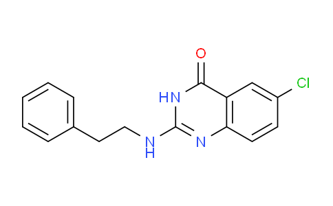 CAS No. 61741-56-8, 6-chloro-2-(phenethylamino)quinazolin-4(3H)-one