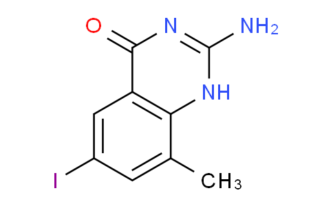 CAS No. 830343-37-8, 2-amino-6-iodo-8-methylquinazolin-4(1H)-one