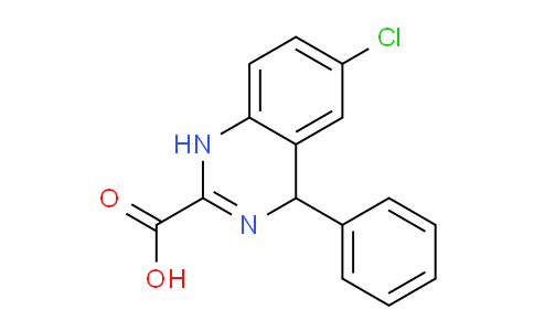 CAS No. 88190-77-6, 6-Chloro-4-phenyl-1,4-dihydroquinazoline-2-carboxylic acid