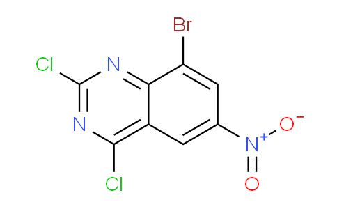 CAS No. 331647-00-8, 8-bromo-2,4-dichloro-6-nitroquinazoline