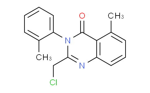 CAS No. 371244-11-0, 2-(chloromethyl)-5-methyl-3-(o-tolyl)quinazolin-4(3H)-one