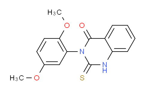CAS No. 380436-98-6, 3-(2,5-Dimethoxyphenyl)-2-thioxo-2,3-dihydro-4(1H)-quinazolinone