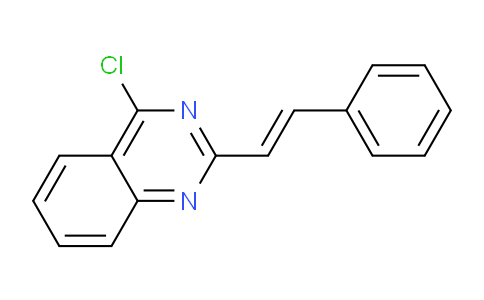 CAS No. 36950-43-3, (E)-4-chloro-2-styrylquinazoline