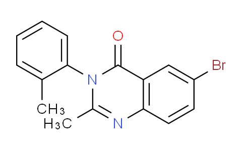 CAS No. 4538-23-2, 6-bromo-2-methyl-3-(o-tolyl)quinazolin-4(3H)-one