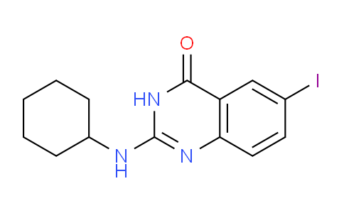 CAS No. 900469-70-7, 2-(cyclohexylamino)-6-iodoquinazolin-4(3H)-one