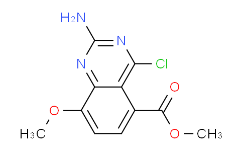 CAS No. 1352925-79-1, Methyl 2-amino-4-chloro-8-methoxyquinazoline-5-carboxylate