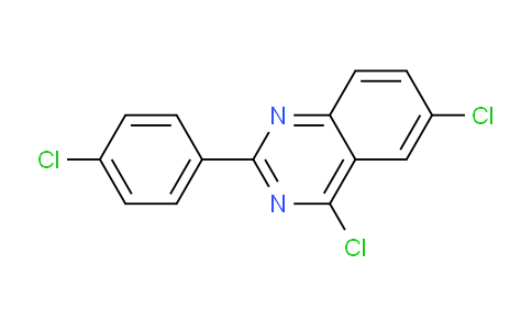 CAS No. 144924-32-3, 4,6-Dichloro-2-(4-chloro-phenyl)-quinazoline