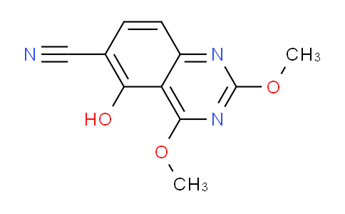 CAS No. 143879-64-5, 5-hydroxy-2,4-dimethoxyquinazoline-6-carbonitrile