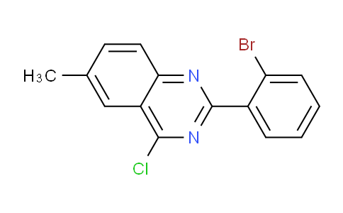 CAS No. 149323-83-1, 2-(2-bromophenyl)-4-chloro-6-methylquinazoline
