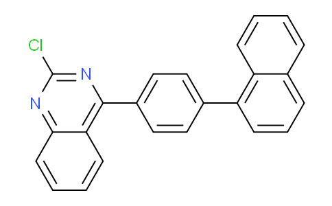 CAS No. 1373265-62-3, 2-chloro-4-(4-(naphthalen-1-yl)phenyl)quinazoline
