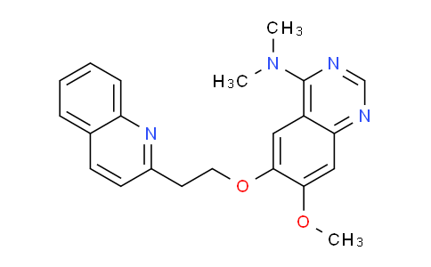 CAS No. 1006890-24-9, 7-methoxy-N,N-dimethyl-6-(2-(quinolin-2-yl)ethoxy)quinazolin-4-amine