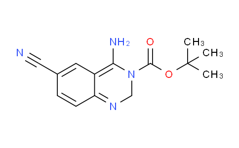 CAS No. 1060795-16-5, tert-butyl 4-amino-6-cyanoquinazoline-3(2H)-carboxylate