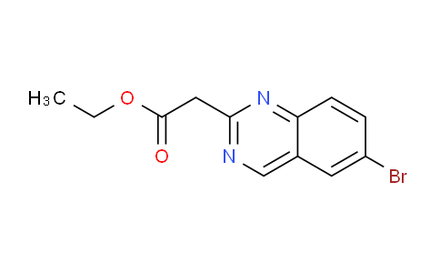 CAS No. 1159813-62-3, ethyl 2-(6-bromoquinazolin-2-yl)acetate