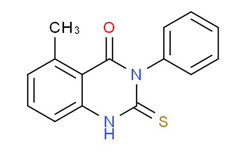 CAS No. 117106-06-6, 5-Methyl-3-phenyl-2-thioxo-2,3-dihydro-4(1H)-quinazolinone