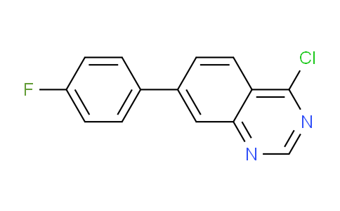 CAS No. 1197199-75-9, 4-chloro-7-(4-fluorophenyl)quinazoline