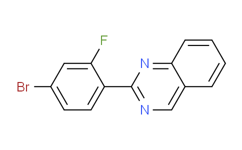 CAS No. 1260811-76-4, 2-(4-bromo-2-fluorophenyl)quinazoline