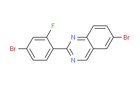 CAS No. 1260784-16-4, 6-bromo-2-(4-bromo-2-fluorophenyl)quinazoline