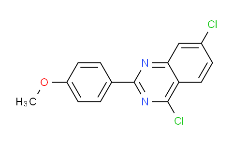 CAS No. 885277-24-7, 4,7-Dichloro-2-(4-methoxy-phenyl)-quinazoline