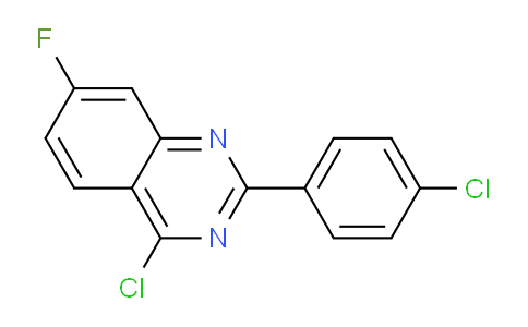 885277-75-8 | 4-Chloro-2-(4-chloro-phenyl)-7-fluoro-quinazoline