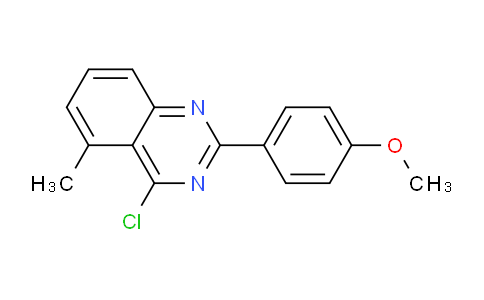 CAS No. 885277-29-2, 4-Chloro-2-(4-methoxy-phenyl)-5-methyl-quinazoline