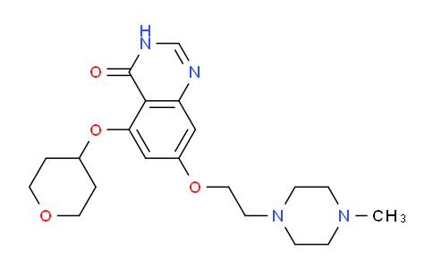 CAS No. 893428-67-6, 7-(2-(4-methylpiperazin-1-yl)ethoxy)-5-((tetrahydro-2H-pyran-4-yl)oxy)quinazolin-4(3H)-one