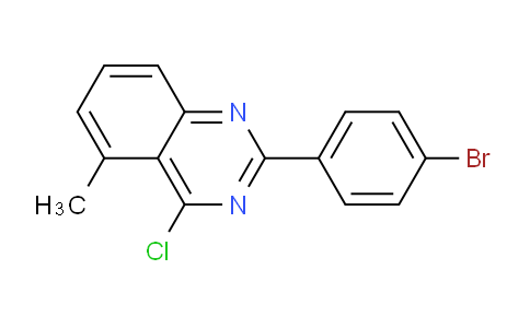 CAS No. 885277-89-4, 2-(4-Bromo-phenyl)-4-chloro-5-methyl-quinazoline