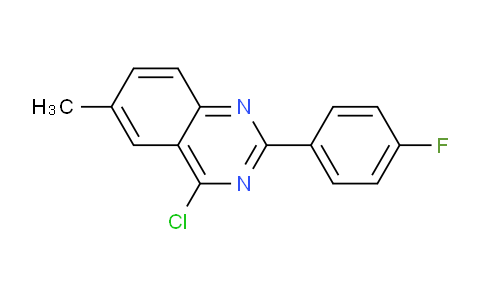 CAS No. 885277-38-3, 4-Chloro-2-(4-fluoro-phenyl)-6-methyl-quinazoline