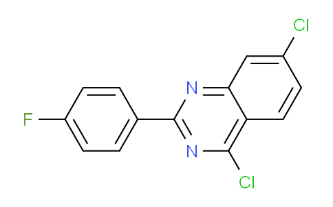 CAS No. 885277-41-8, 4,7-Dichloro-2-(4-fluoro-phenyl)-quinazoline