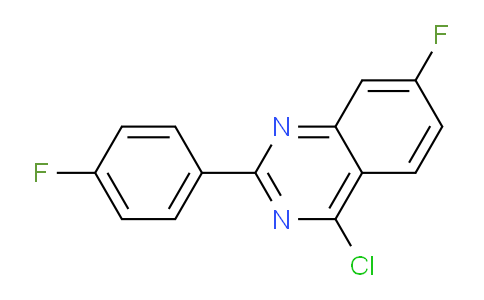 CAS No. 885277-44-1, 4-Chloro-7-fluoro-2-(4-fluoro-phenyl)-quinazoline
