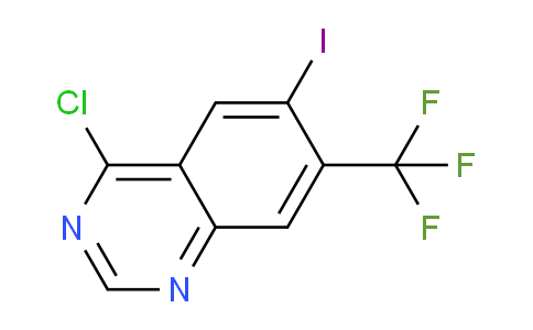 CAS No. 1160994-12-6, 4-chloro-6-iodo-7-(trifluoromethyl)quinazoline
