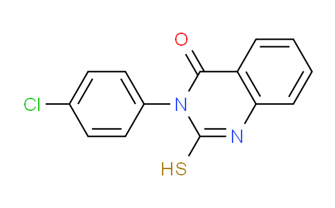 CAS No. 1028-40-6, 3-(4-Chlorophenyl)-2-mercaptoquinazolin-4(3H)-one