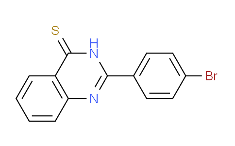 CAS No. 100527-50-2, 2-(4-Bromophenyl)quinazoline-4(3H)-thione
