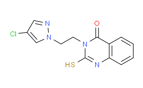 CAS No. 1006327-12-3, 3-(2-(4-Chloro-1H-pyrazol-1-yl)ethyl)-2-mercaptoquinazolin-4(3H)-one