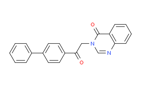 CAS No. 108664-70-6, 3-(2-([1,1'-Biphenyl]-4-yl)-2-oxoethyl)quinazolin-4(3H)-one