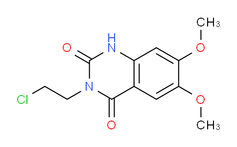 CAS No. 110231-26-0, 3-(2-Chloroethyl)-6,7-dimethoxyquinazoline-2,4(1H,3H)-dione