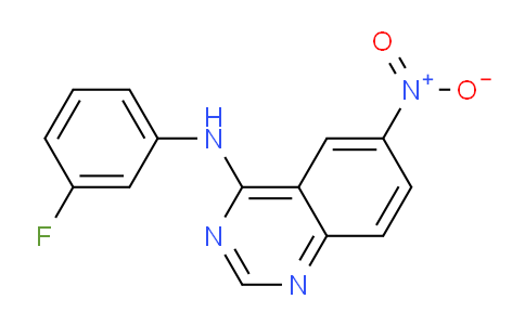 CAS No. 1120331-46-5, N-(3-Fluorophenyl)-6-nitroquinazolin-4-amine